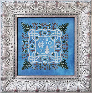 Cross-Stitch Snowflakes framed in double-sided ornament frames.  Cross  stitch, Cross stitch christmas stockings, Cross stitch kits