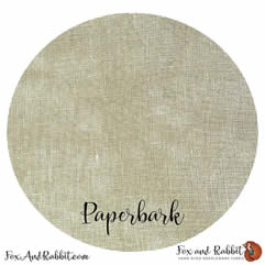 Fox and Rabbit Designs Hand Dyed Linen - Paperbark