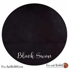 Fox and Rabbit Designs Hand Dyed Linen - Black Swan